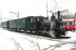 E 3/3 Dampflok der Oe.BB Balsthal beim Winterdampf in der ...