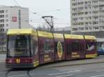 Dresden - Strassenbahn Nr.2524 mit Werbung unterwegs auf der Linie ...
