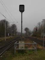 Ein ZS6 Gleiswechselsignal am ...  Lars Backhaus 15.12.2008