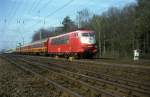 BR 103 103 212  Michendorf  25.04.95  mit Mitropawagen 