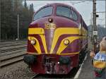 Die Diesellok 1603 wurde am 07.12.08 imBahnhof von Ciney von ...