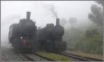 Sonstige 442.55 setzt sich in Shegerini wieder an die Spitze des Zuges und rangiert vor die 442.59. (01.11.2008)