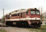 br-220-dr-v-200-dr-120 Im April 1998 steht die 220 030 im ehemaligen BW k�then abgestellt.Sie hatte einen 'Hei�l�ufer' und wurde aus dem Schrottzug ausgereiht.Zerlegt wurde sie im September 98 in K�then.