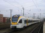 Doppel-Flirt der Eurobahn als RB 50 von M�nster(Westf),Einfahrt
in Dortmund Hbf.(18.10.2008) ...