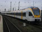 br-428-stadler-flirt-4-teilig Ausfahrt der RB 50 aus Dortmund Hbf. nach M�nster (Westf.),Doppel-Flirt der Eurobahn.(18.12.2008)  