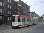 dortmund-auch-die-niederflurwagen DSW21 , Linie U43 nach Brackel,Haltepunkt von der Tann Str.(15.12.2008)