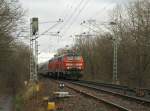 BR 218 mit Zugen 218 434-9 und eine weitere 218er mit einem  IC Richtung Hamburg am 07.12.2008 kurz vor dem Erreichen der Rendsburger Hochbr�cke.