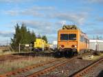 708 320 bei der Einfahrt in das Bahnstromwerk Stralsund. (17.11.08) ...
