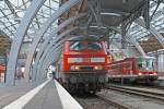 218 339-0 mit RE 21608 (Bad Kleinen-Kiel Hbf) am 20.12.2008 ...