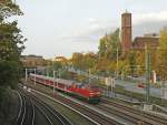 218 494-3 am 25.10.2008 mit einer RB nach Hamburg Hbf ...