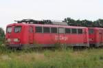 Die 140 213-0, 140 088 usw stehen am 17.08.2008 ...