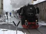 52 8029-2 verl�sst am 13.12.08 mit dem Sonderzug aus Berlin ...