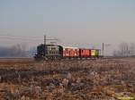 FNM E600-3 hauling an extra-train for Christmas near Galliate on ...