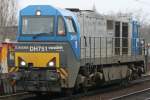 Die DH751 der HGK durchfuhr K�ln Ehrenfeld am 23.12.2008  ...