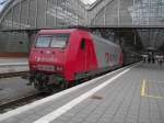 145-CL 001 bei der Ausfahrt mit Lr 39246 aus dem ...