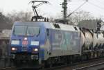 BR 152 Werbeloks Die Albatros 152 138-4 durchfuhr K�ln Ehrenfeld mit einem G�terzug am 23.12.2008 nach Aachen West