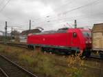 lubeck 185 347-2 durchf�hrt am 20.12.08 mit CS 49829 L�beck Nordlankai - M�nchen Ost Rbf den L�becker Hbf auf Gl. 6.