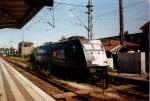 BR 101 Werbelokomotiven 101 100 abgestellt im August 2004 in Itzehoe.