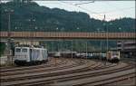 BR 139 LomoBahnhof Kufstein: Die 'Zebras' 139 133, 139 260 und eine weitere 139er warten auf die n�chsten Aufgaben. E189 917RT wartet mit einer ES64U2 auf die Abfahrt zum Brenner. (11.07.2008)
