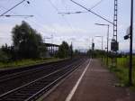 S�dliche Ausfahrt richtung Basel des Bahnhofs Riegel DB (Fr�hling 2008 ...