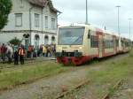 Pendelfahrt des HzL-Regioshuttles am 20. 06. 2004 zwischen Aulendorf und ...