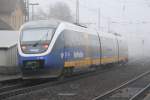 nordrhein-westfalen Der Talent VT703 der NordWestBahn beim verlassen des in Nebel geh�llten Bahnhof Brackwede in Richtung M�nster am 06.12.2008