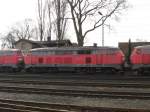 218 255-8 steht vieler Teile beraubt am 27.12.2008 in Bremen-Sebaldsbr�ck ...