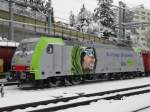 bls - Neue E-Lok 486 506-9 mit Eigenwerbung abgestellt im ...