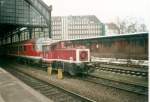 Kleindiesellok 335 235 im M�rz 2001 in L�beck Hbf.  ...