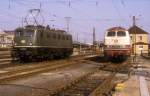 141 004 und 218 217 N�rnberg Hbf 02.10.1987  ...