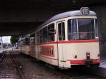 BW4 1205 Rheinbahn D�sseldorf f�hrt im Juni 1993 auf Linie ...