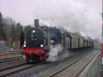 BR 38 2267 durchfuhr am 14.02.2004 Meschede mit einem Sonderzug ... BR 38 2267 durchfuhr am 14.02.2004 Meschede mit einem Sonderzug ...