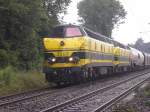 SNCB 5503 in Doppeltraktion mit schweren G�terzug von Aachen-West auf ...
