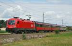 Dieses Bild vom 23.06.2007 zeigt die 1116 204
mit dem EC ...