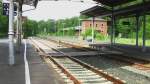Blick Richtung Streckenende Bad Kissingen. Alle 3 Gleise des Kopfbahnhofs ...