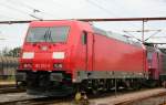 Abgestellte DB 185 322-5 ...  Gilbert Angermann 10.01.2009