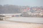 294 810 mit G�terzug ...  Tobias Schuminetz, Hirschau 11.01.2009