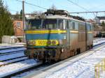 SNCB-Lok 1601 steht an diesem sonnigen Sonntagnachmittag im Bhf Welkenraedt. ...