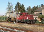 332-CL 109 K�f der RSE kommt mit einem Kesselwagen aus ...