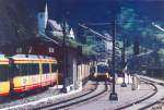 S31, S41 Murgtalbahn. Bahnhof ...  Gisela, Matthias und Jonas Frey 22.01.2005