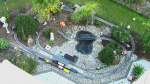Eine Luftaufnahme meiner Gartenbahn M�rklin Spur 1 von 2007. Zwei ...
