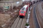 145 052 zieht am ...  Martin Schneider 20.01.2009