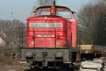Die 345 158 8 ist abgestellt in Opladen am 03.01.2009 ...