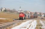 294 685 mit G�terzug ...  Tobias Schuminetz, Hirschau 23.01.2009