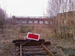 Das heutige Gleisende vor dem Lokschuppen der ehemaligen Einsatzstelle Falkenstein ... Das heutige Gleisende vor dem Lokschuppen der ehemaligen Einsatzstelle Falkenstein ...