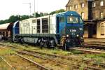 Eine G 2000 der OHE im Bahnhof Jatznick (2003)  ...