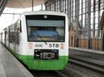 3 Garnituren der S�dT�hringerBahn in Erfurt erwarten die Abfahrt nach ...
