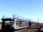Leerer GEFCO-Autotransportwagenzug,(eingestellt bei SNCF) ...  JohannJ 24.01.2009