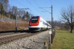 RABe 500 022-9 n�hert ...  Sandro Gadola 25.01.2009
