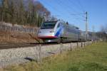 Zuletzt noch ein Bild des ETR 470 007, der sich ...
